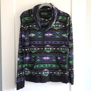 Ralph Lauren Southwest Aztec print Action Pullover size XL